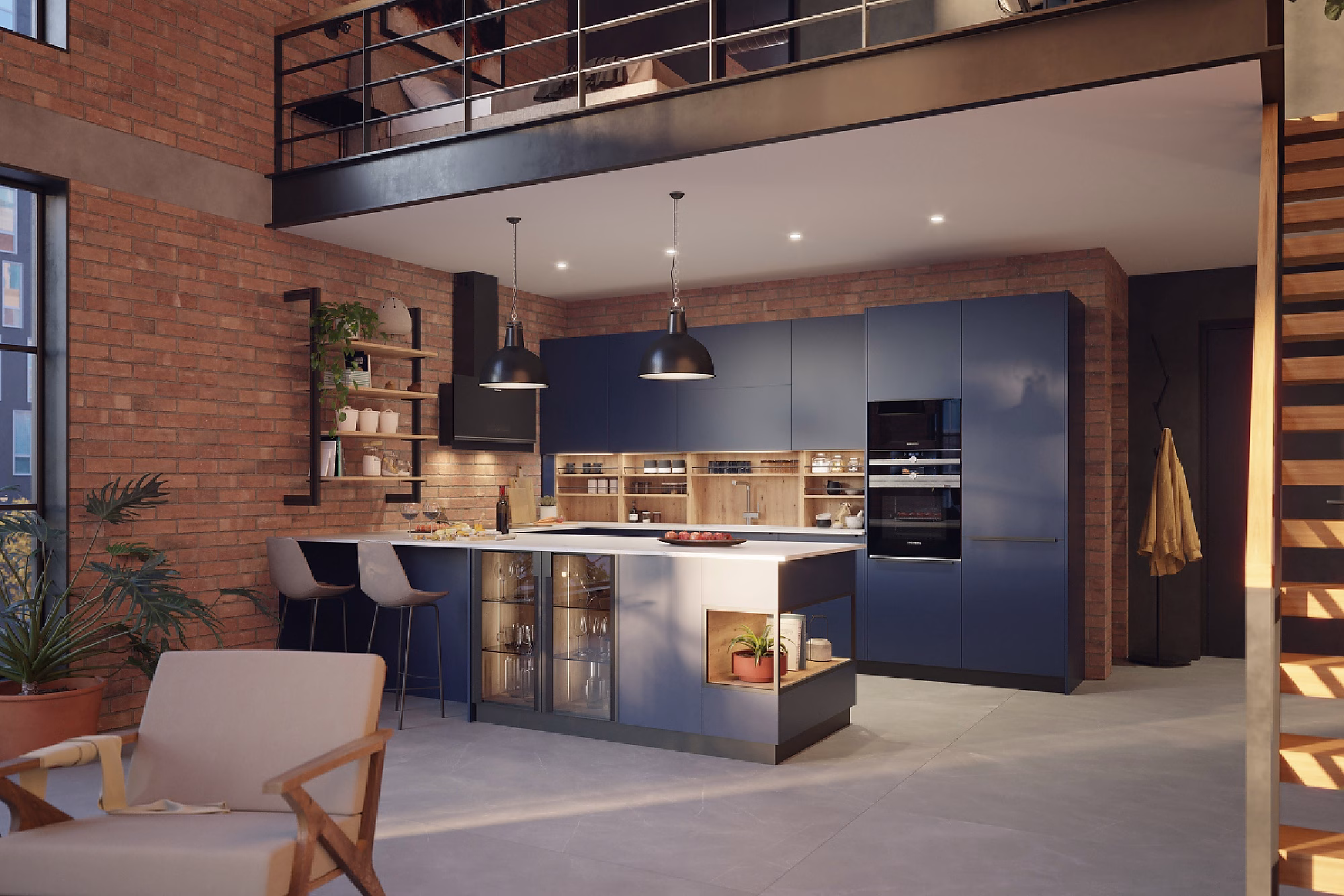 Nuestras cocinas: Fenix Azul