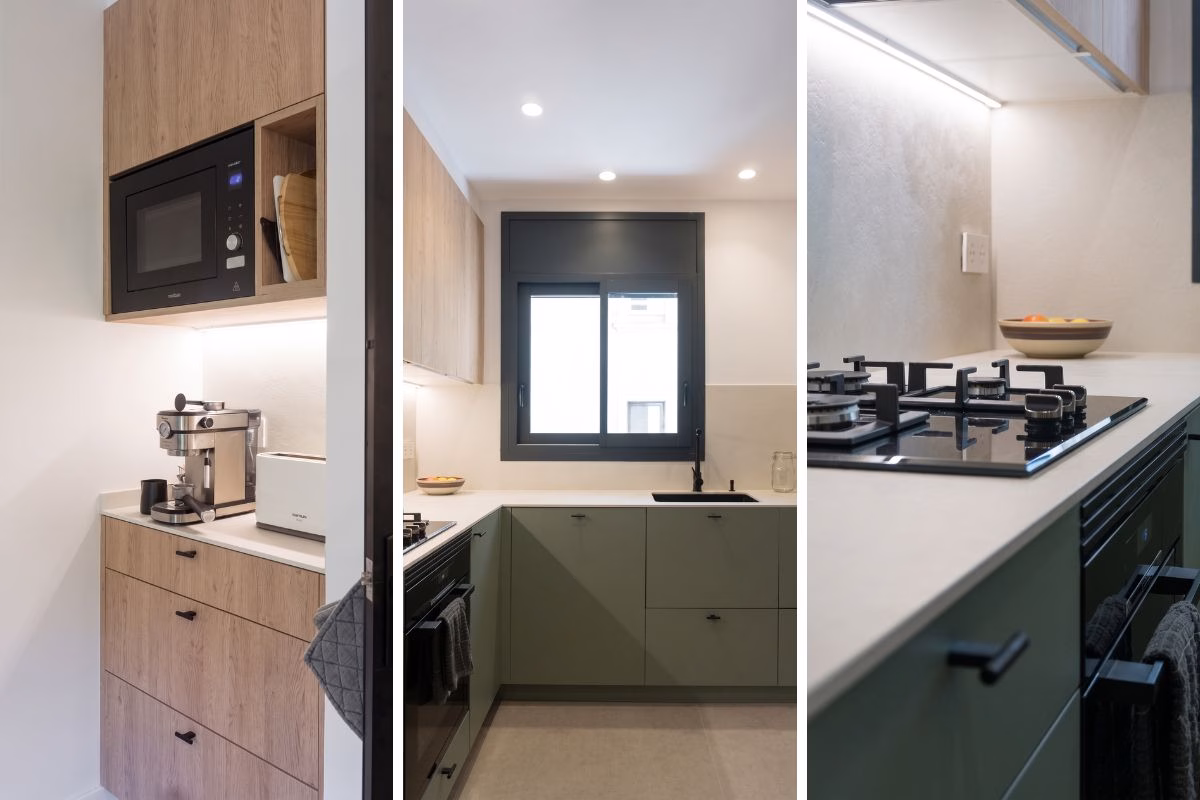 Una cocina de 10 m2 muy bien aprovechada